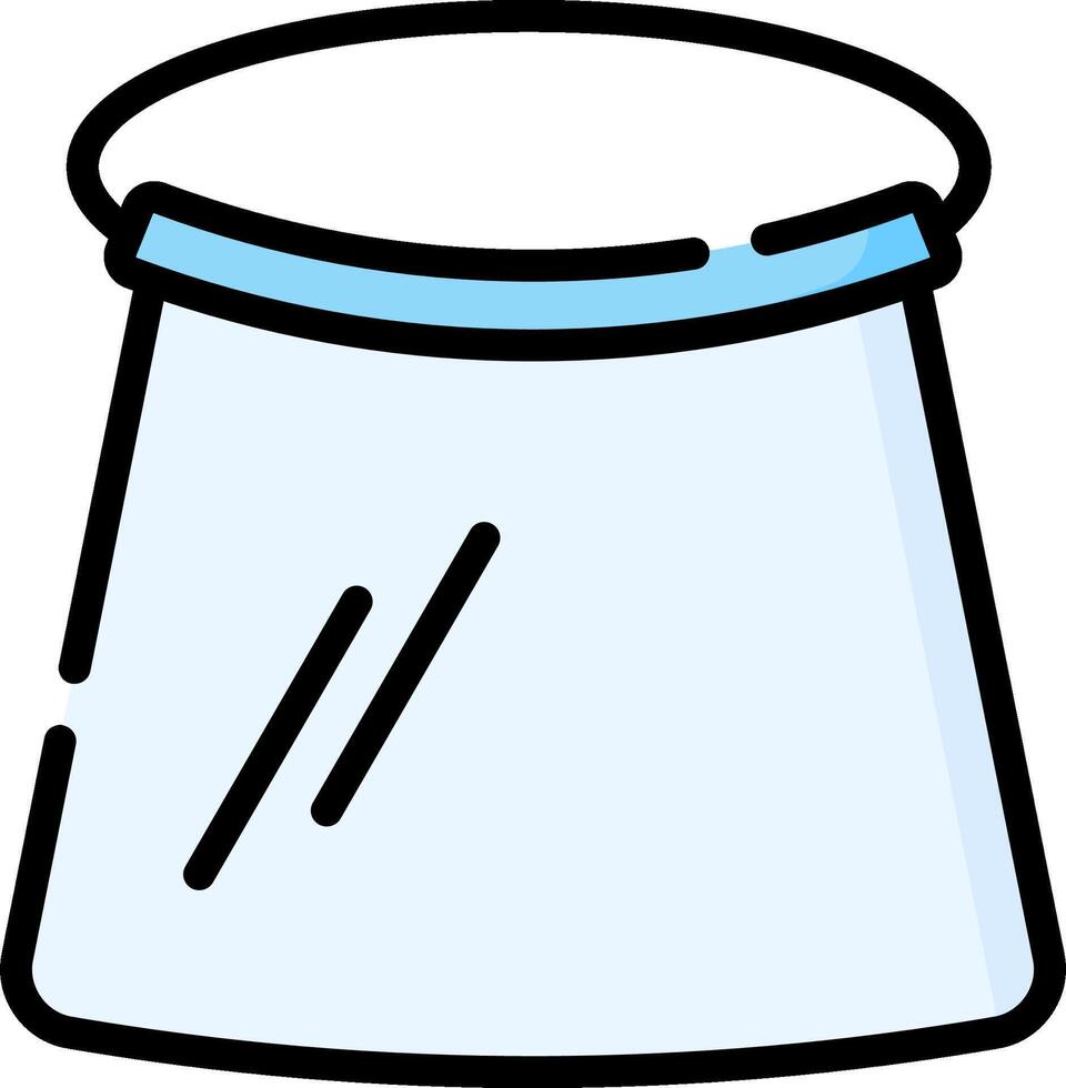 A jar with a lid on it vector