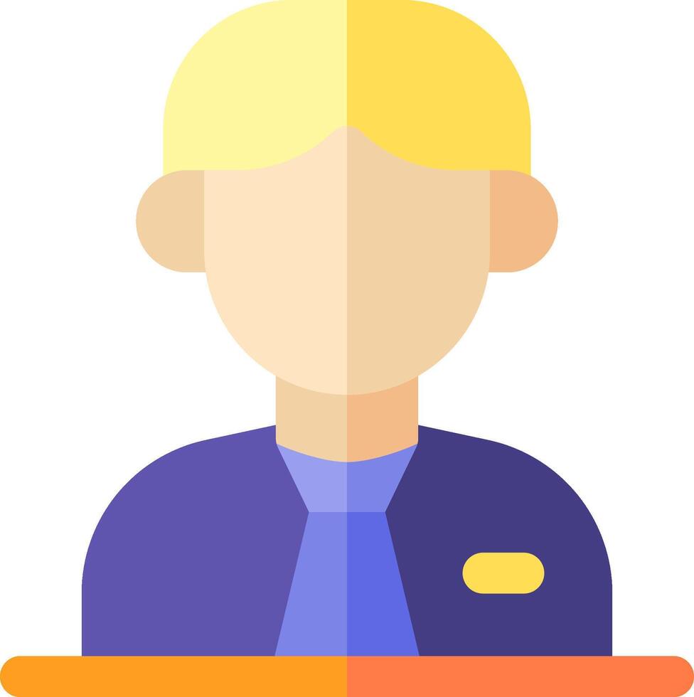 A man in a suit is standing in front of a podium vector