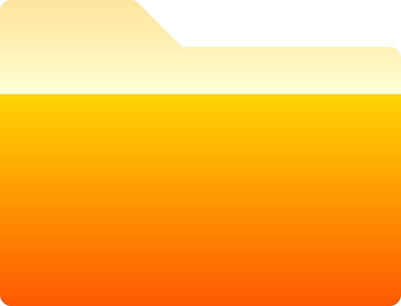 An orange folder icon on a white background vector