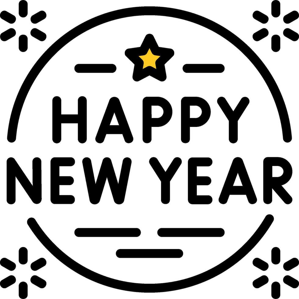 Happy new year clipart vector