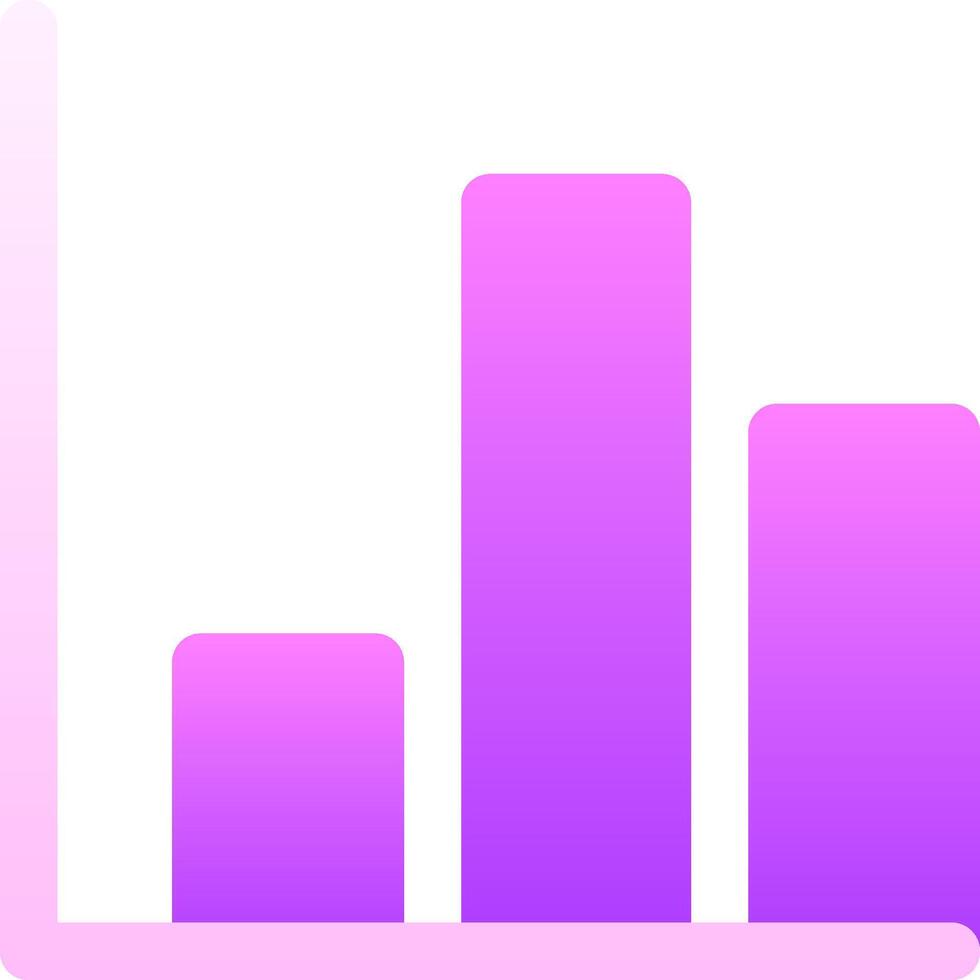 A purple bar chart with a purple background vector