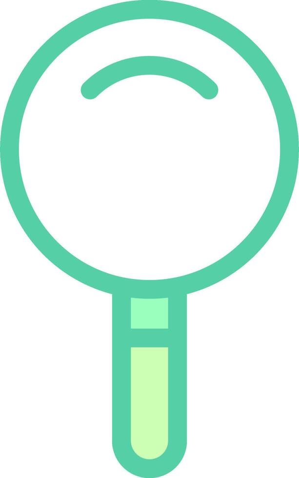 A magnifying glass icon on a white background vector