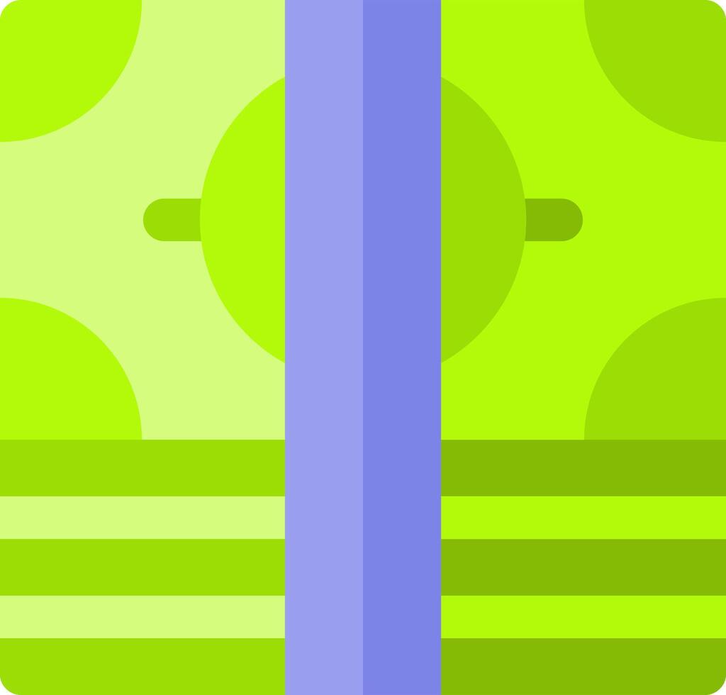 A green and purple striped icon vector