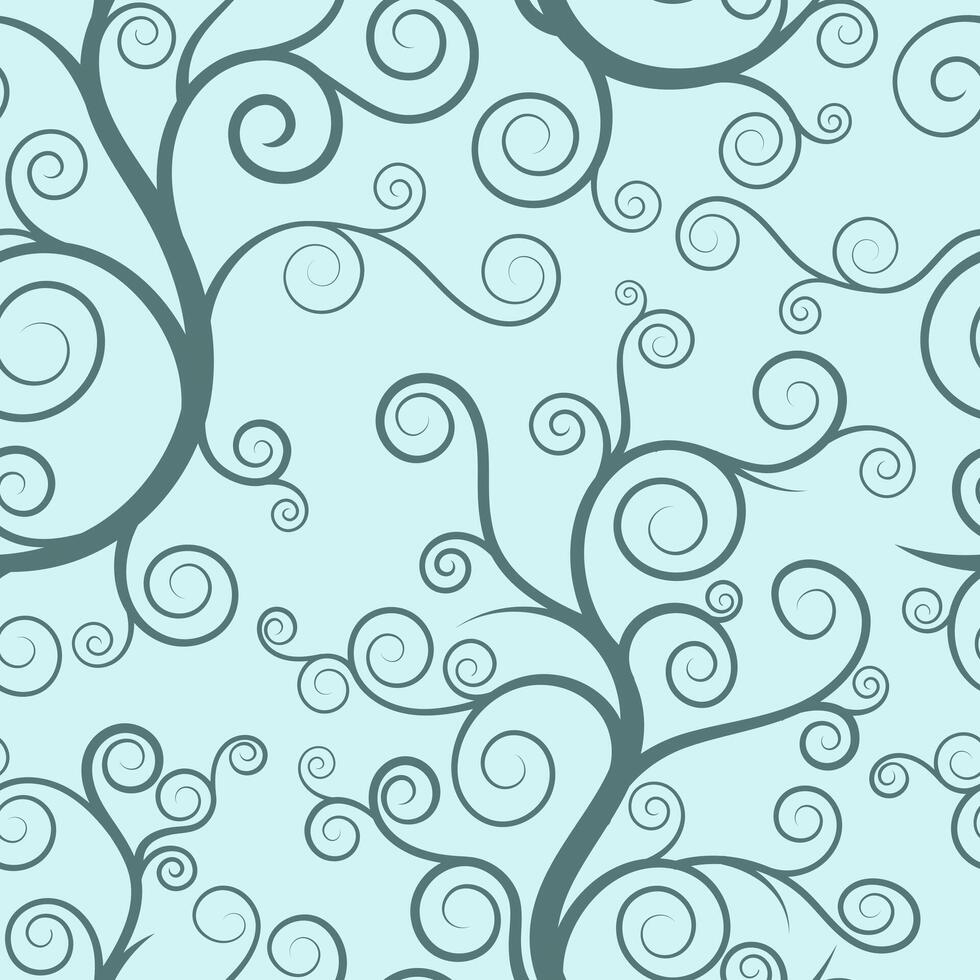 Elegant Swirling Vines Seamless Pattern Background vector