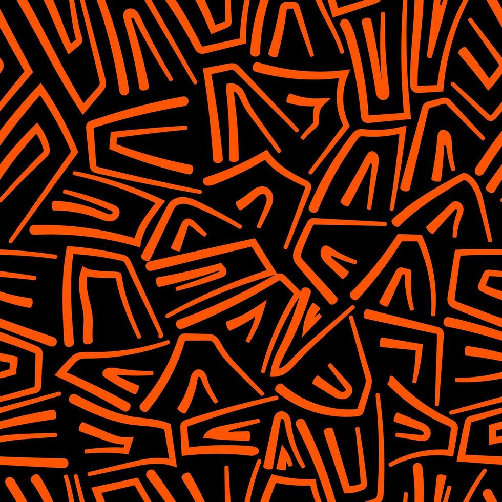 Abstract doodle geometric maze pattern background vector