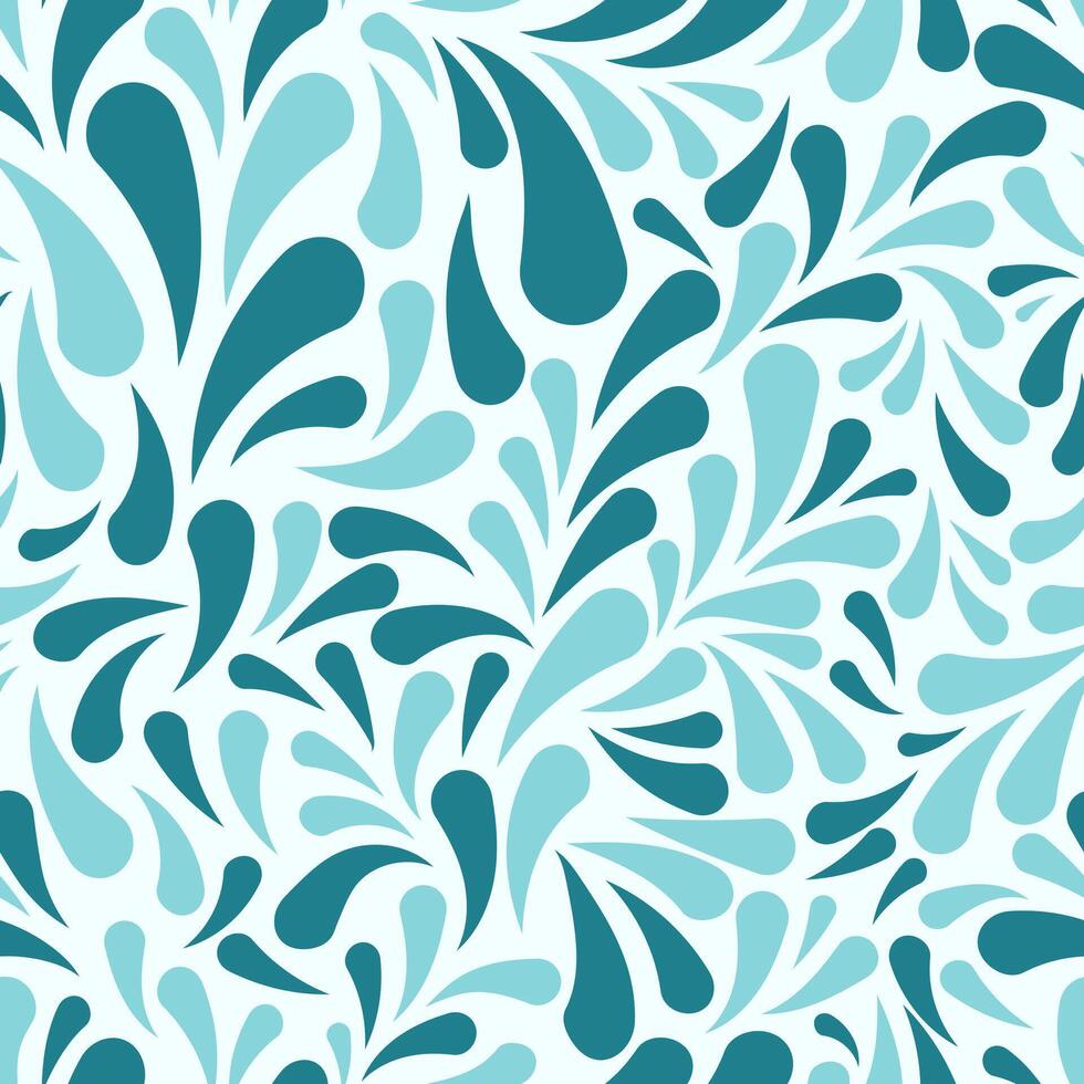 Oceanic elegance with a seamless nature-inspired motif vector