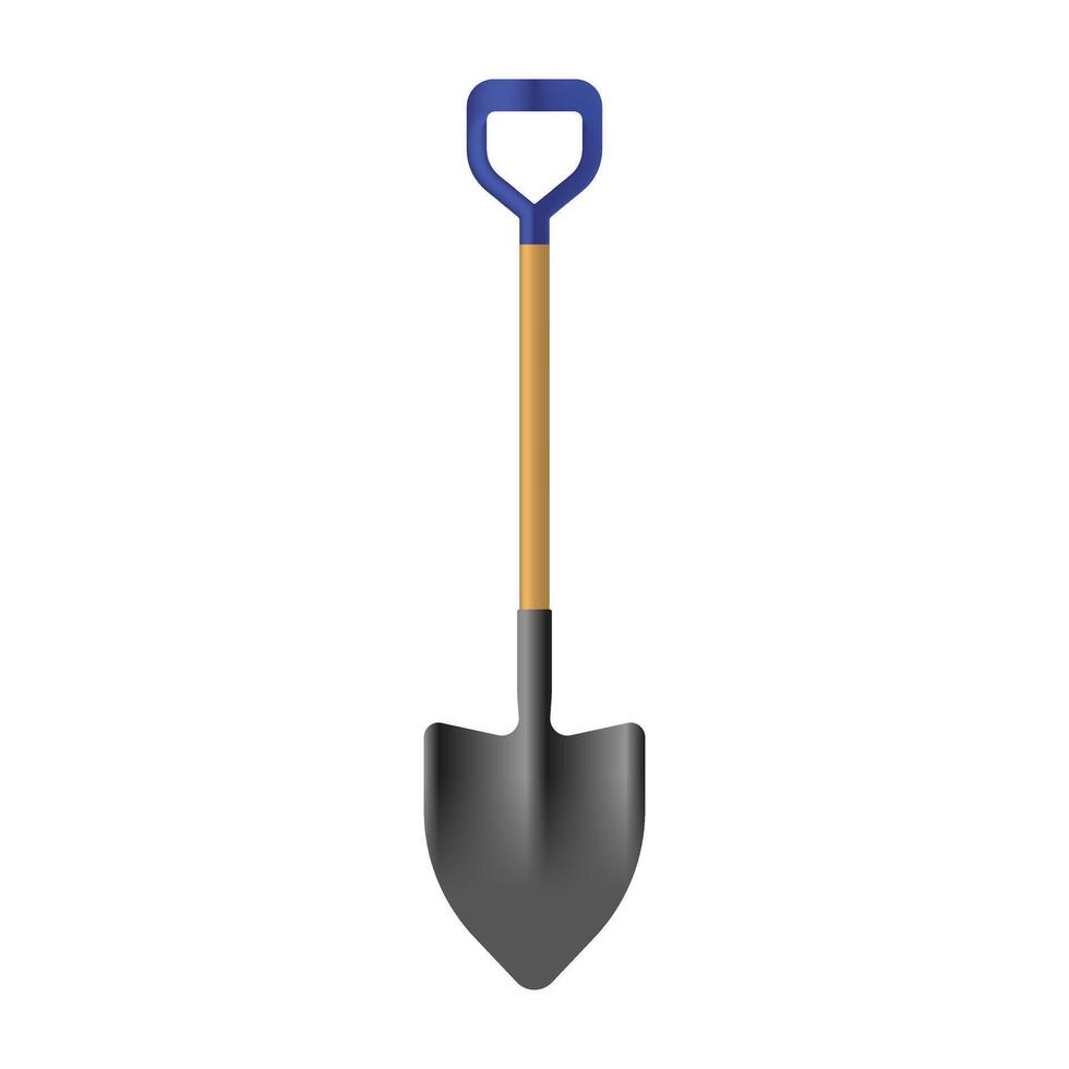 Illustration of a shovel isolated on a white background vector