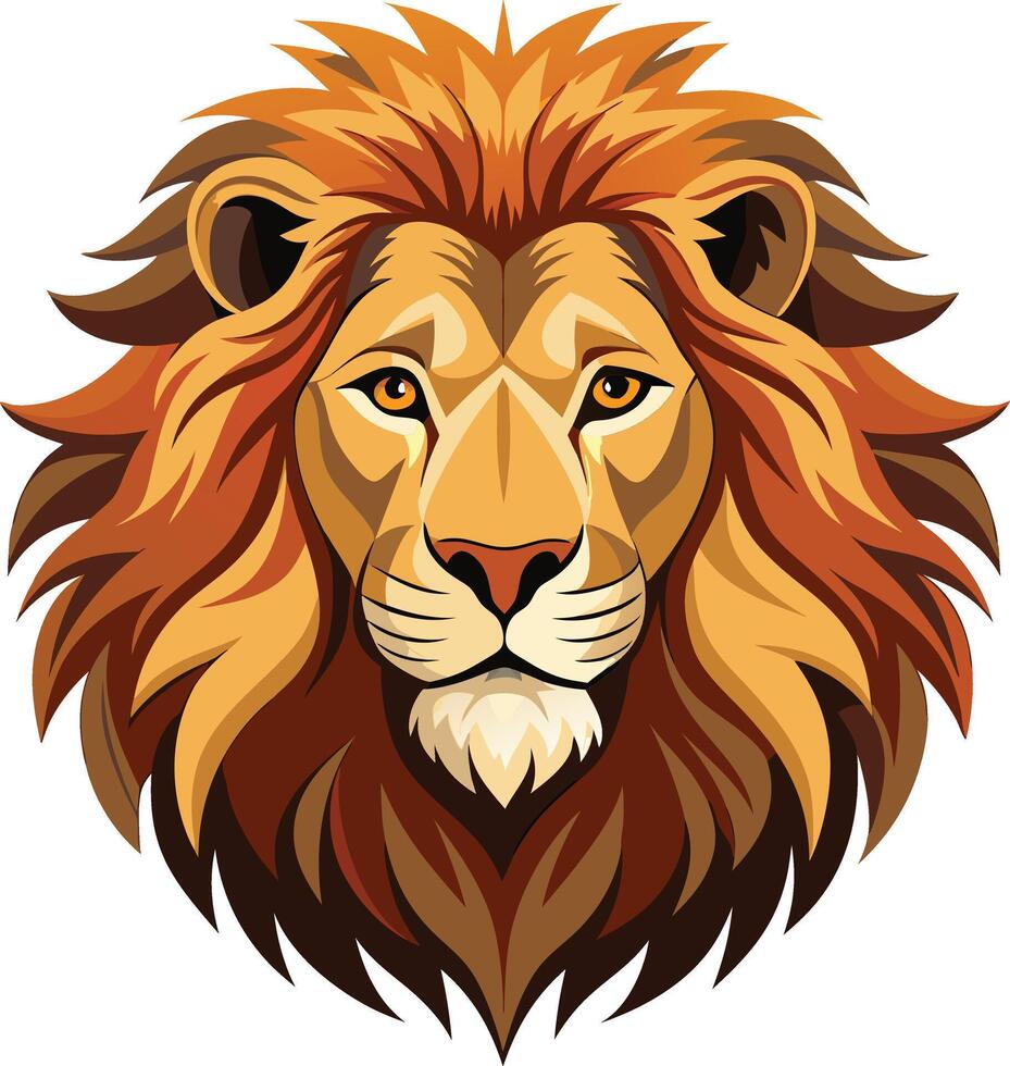 Roaring Lion Head with Power vector