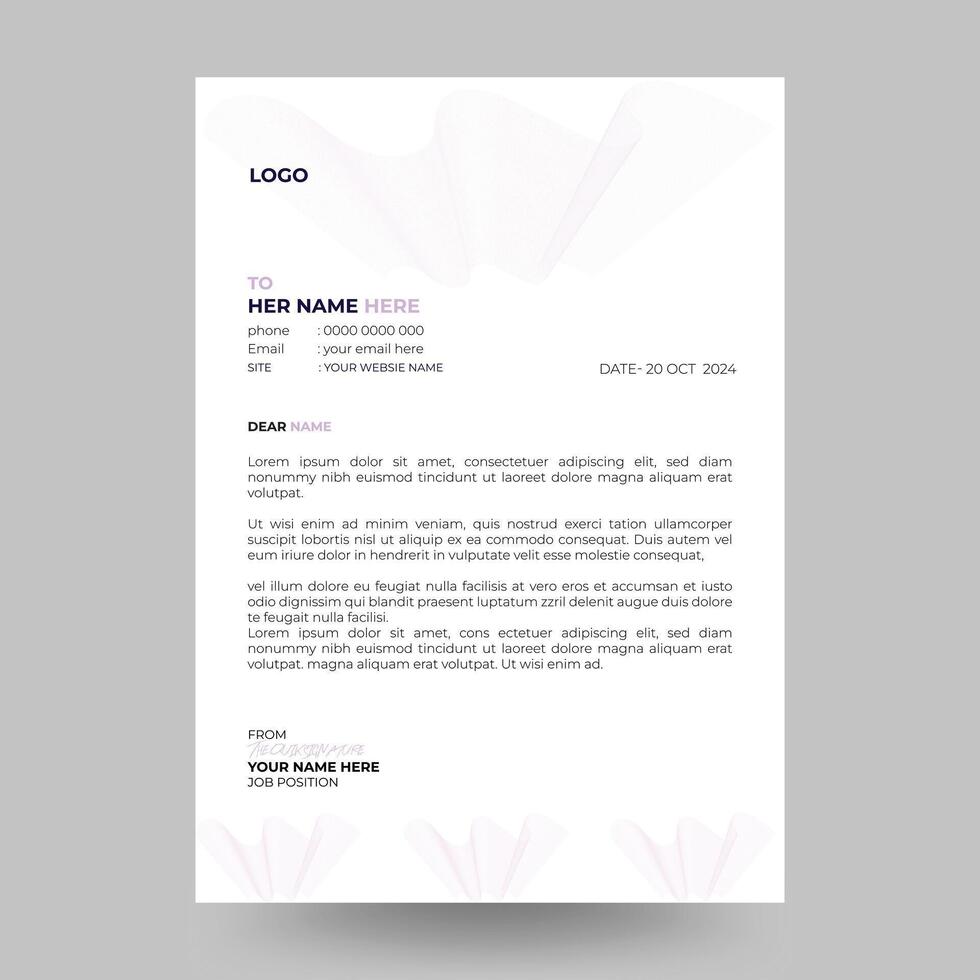 Modern Letterhead Ideas to Enhance Your Brand Identity vector
