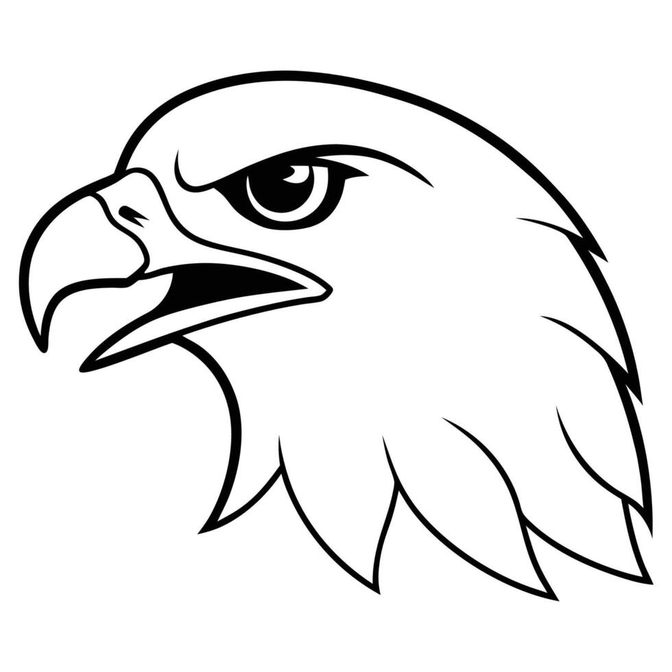 Dominant Falcon Logo Idea vector