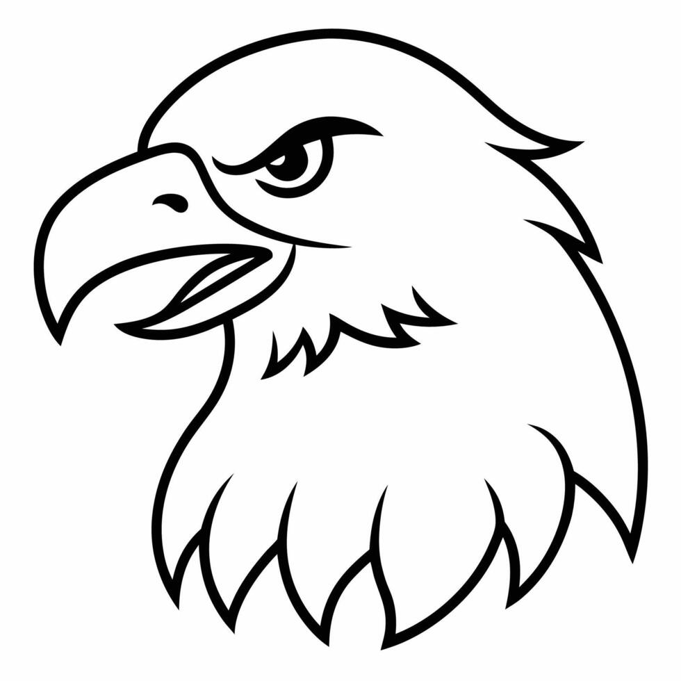 Fierce Eagle Head Graphic vector