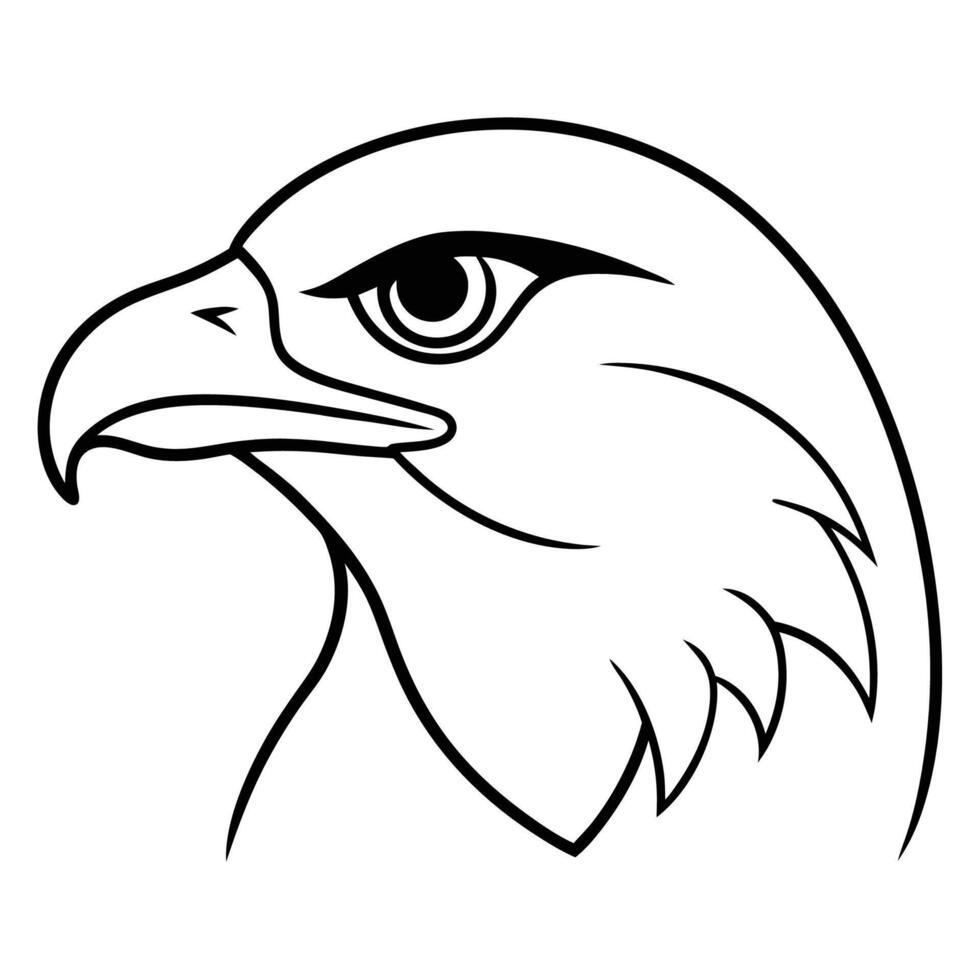 Fearless Falcon Head Image vector