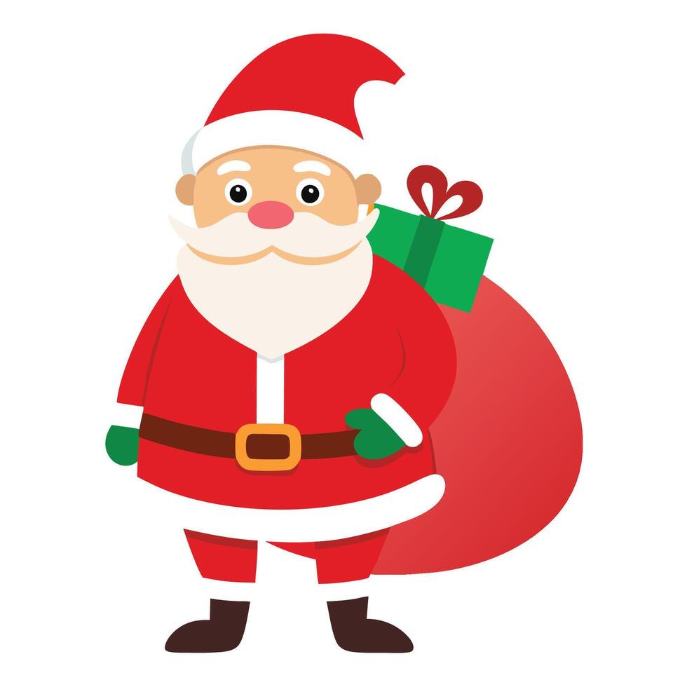 Santa with a Sack of Surprises vector