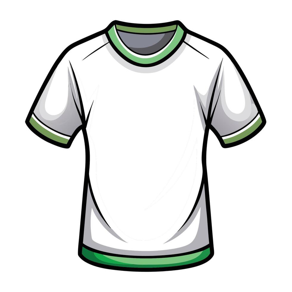 Plain White T-Shirt Mockup vector
