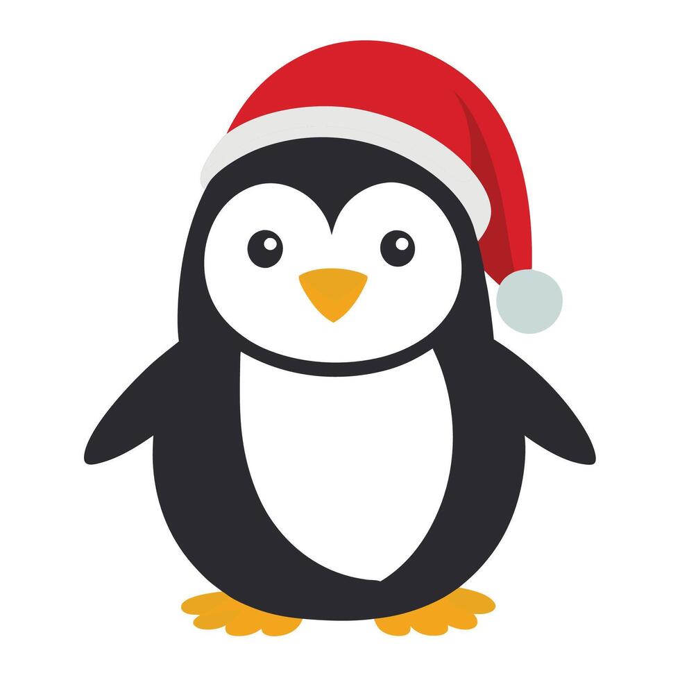 Cute Penguin Festive Style vector