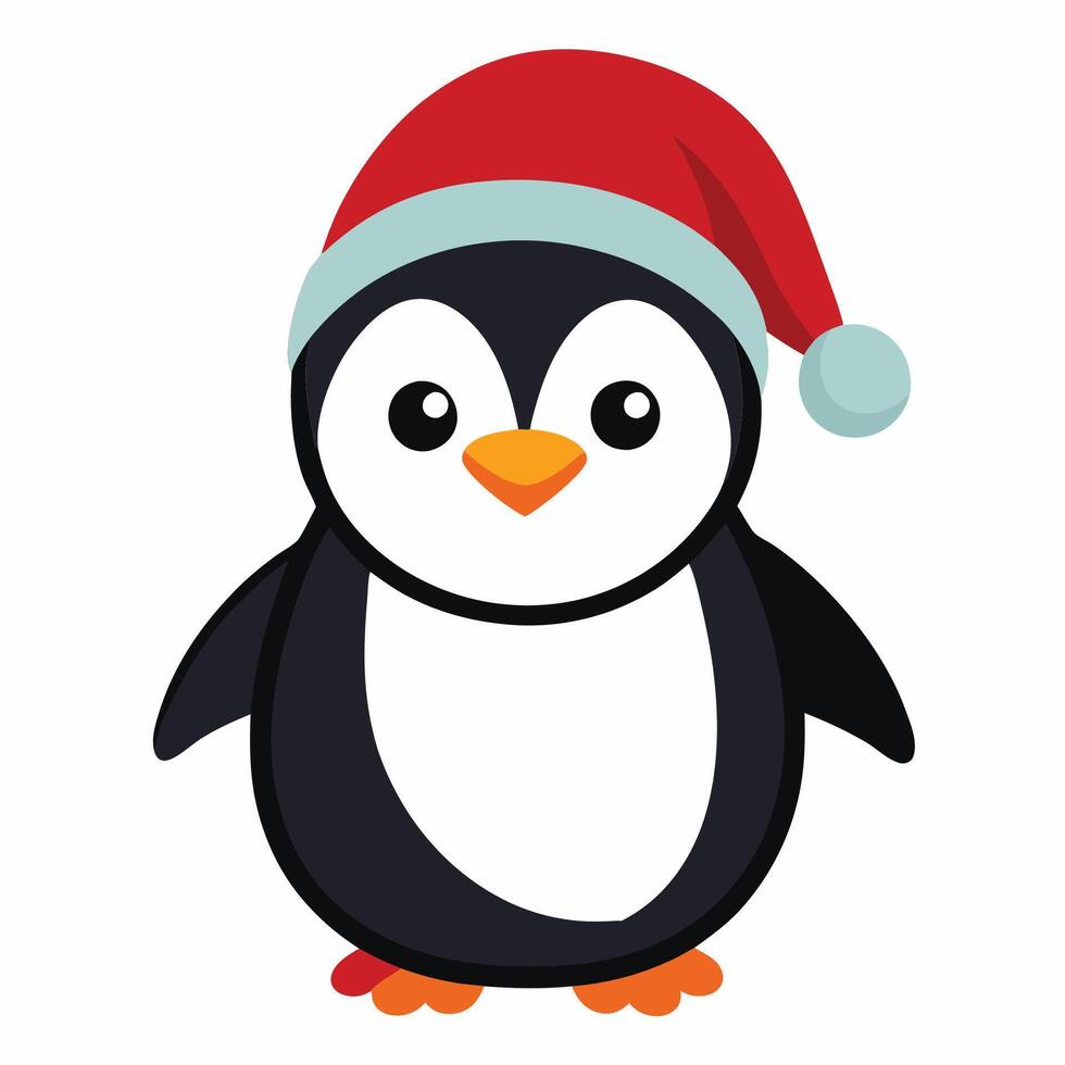 Penguin Christmas Delight vector
