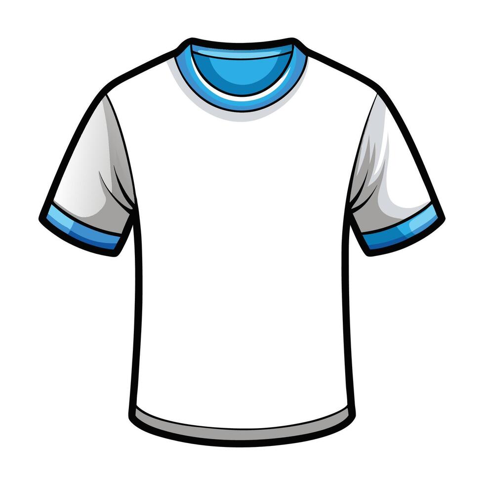 White Tee Template Design vector