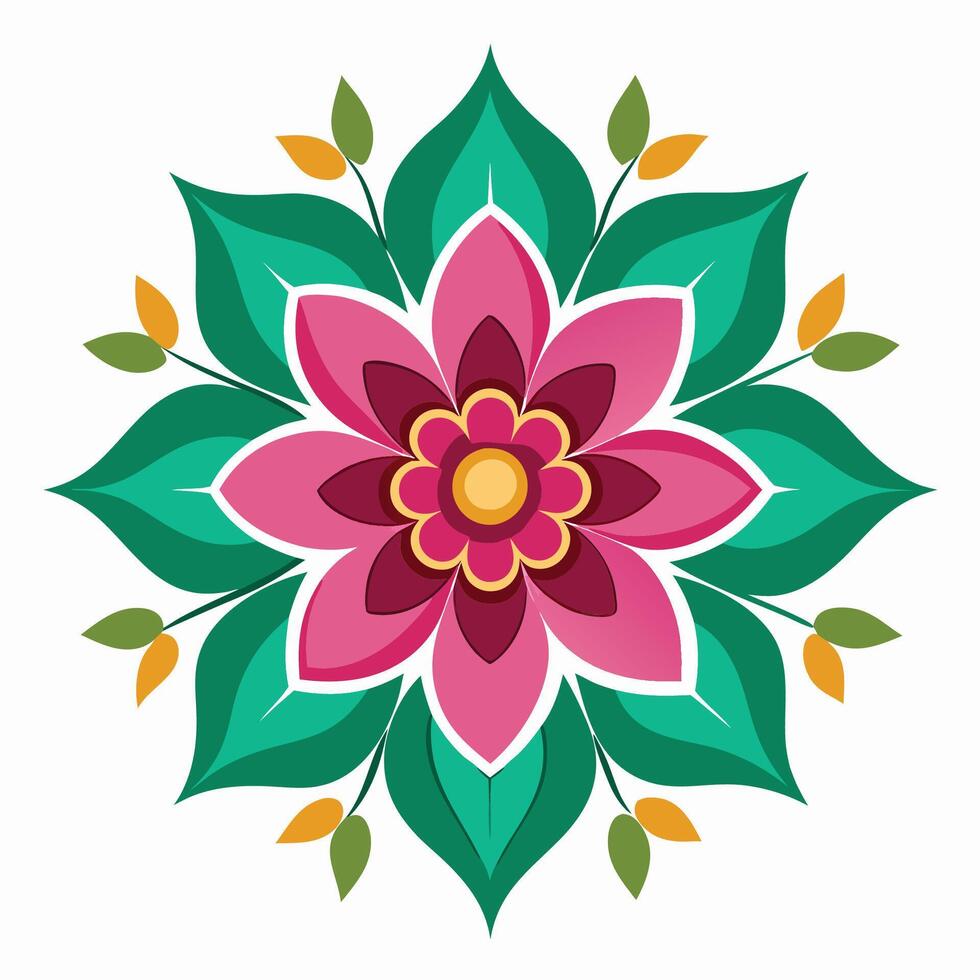 Decorative Mandala Floral Pattern vector