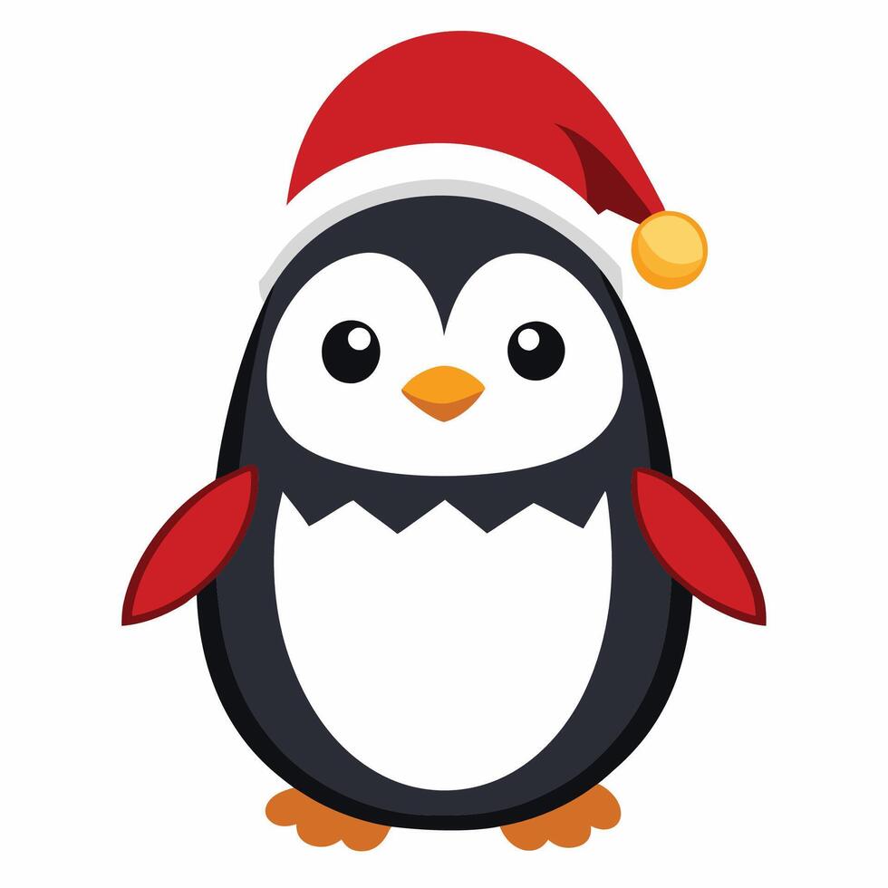 Christmas Spirit Penguin vector