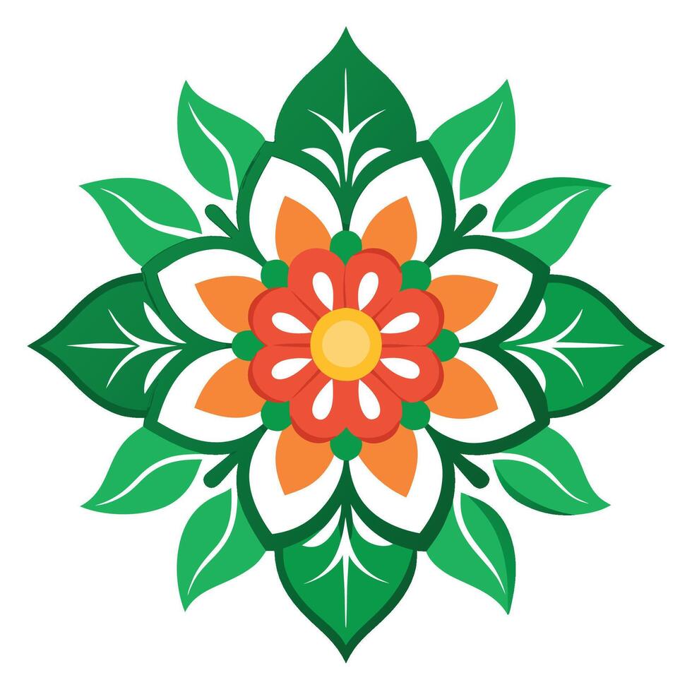Elegant Mandala Floral Design vector