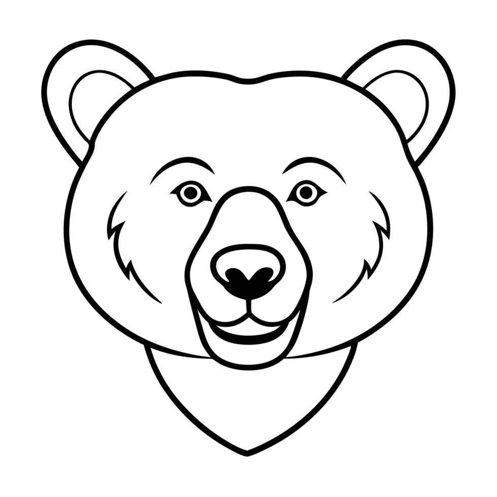 Heritage Bear Head Icon vector