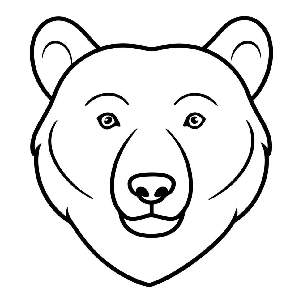 nice and Nostalgic Bear Mascot Design vector