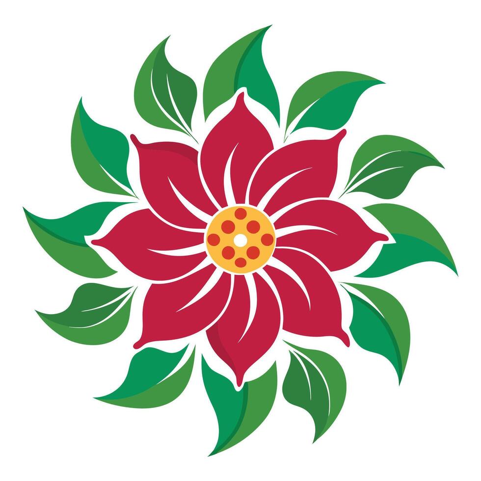 Modern Mandala Floral Design vector