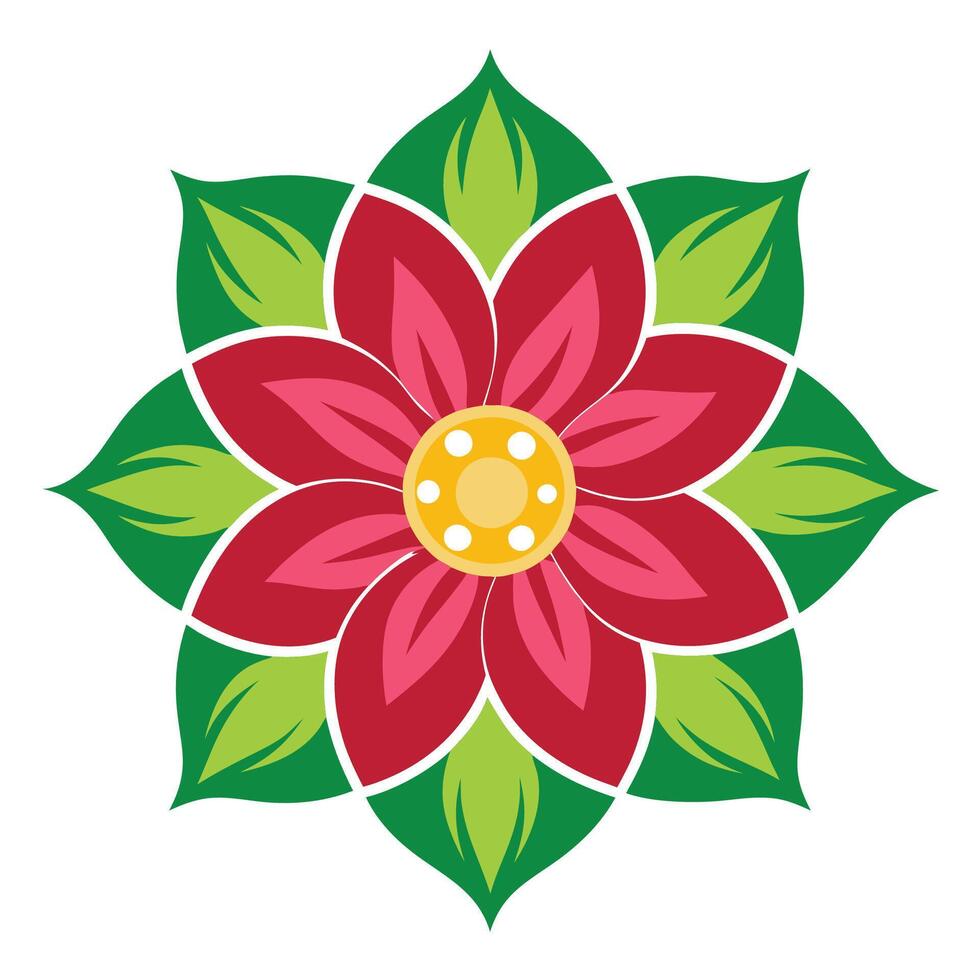 Artistic Floral Mandala Pattern vector