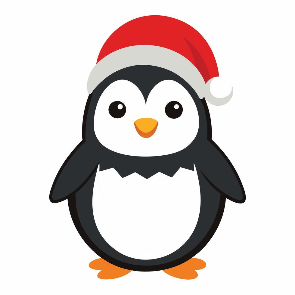 Penguin Holiday Portrait vector