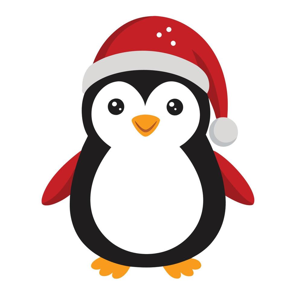 Penguin in Christmas Spirit vector