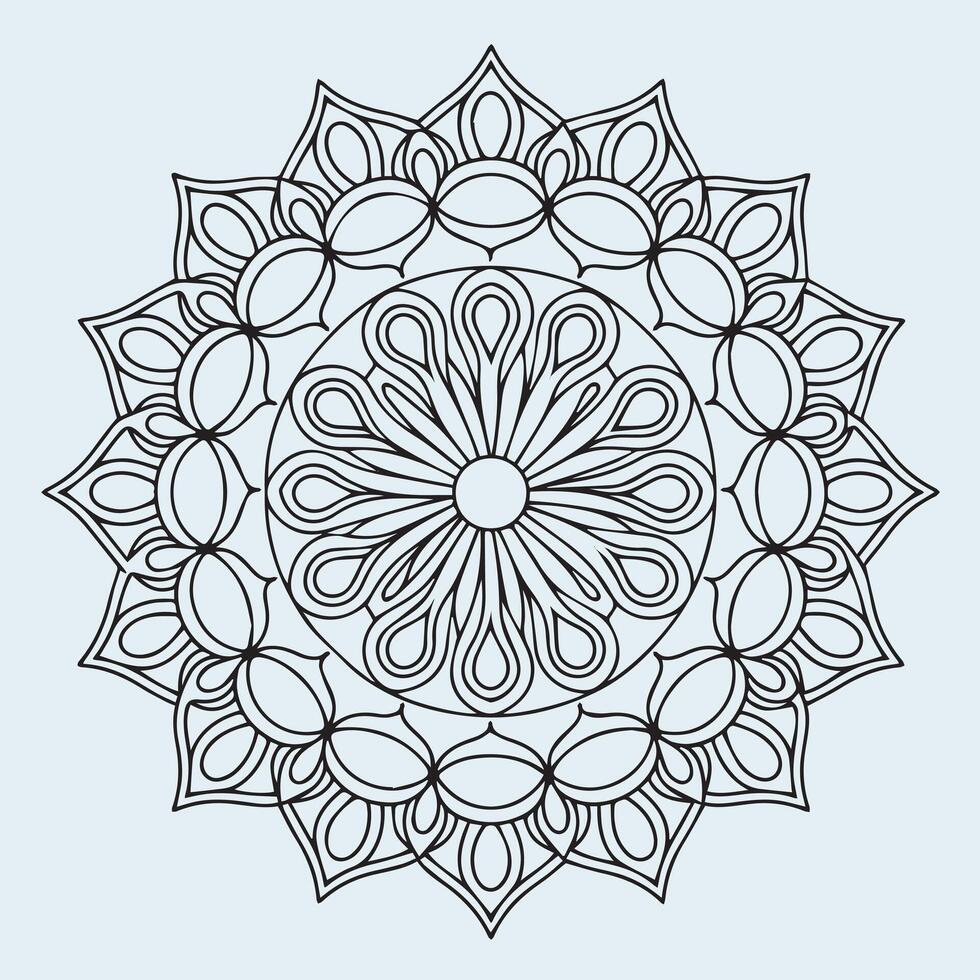 a circle of circles is drawn on a gray background. vector