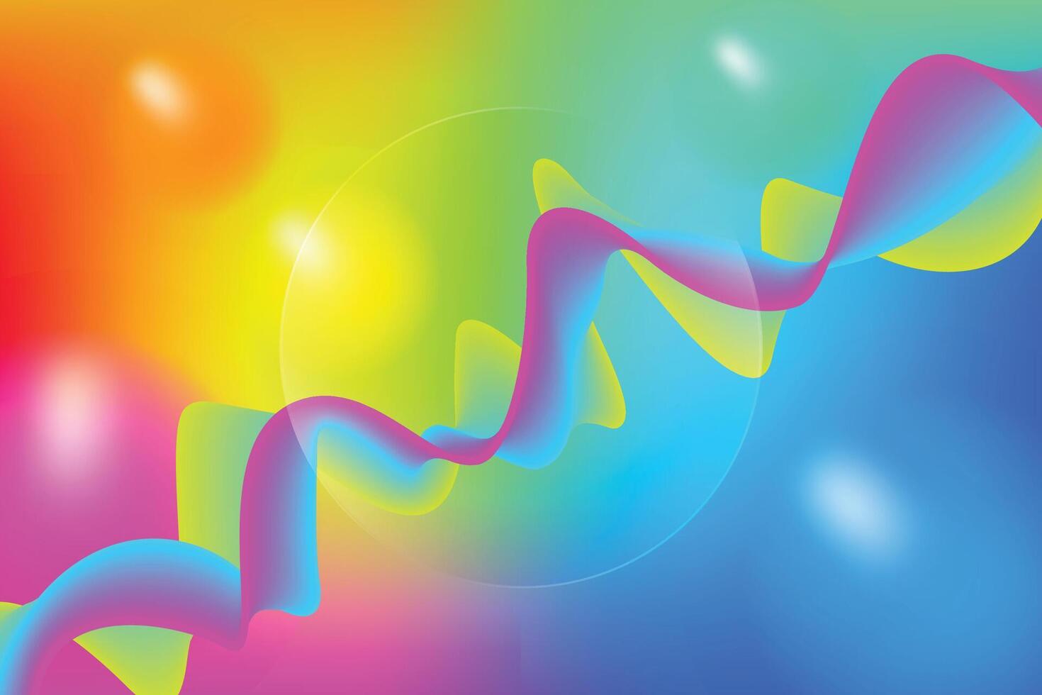 Flowing Color Background Abstract Linear Wave , Glass Morph and Frame for Design Poster, Banner, Presentation, Wallpaper Mobile and Desktop vector