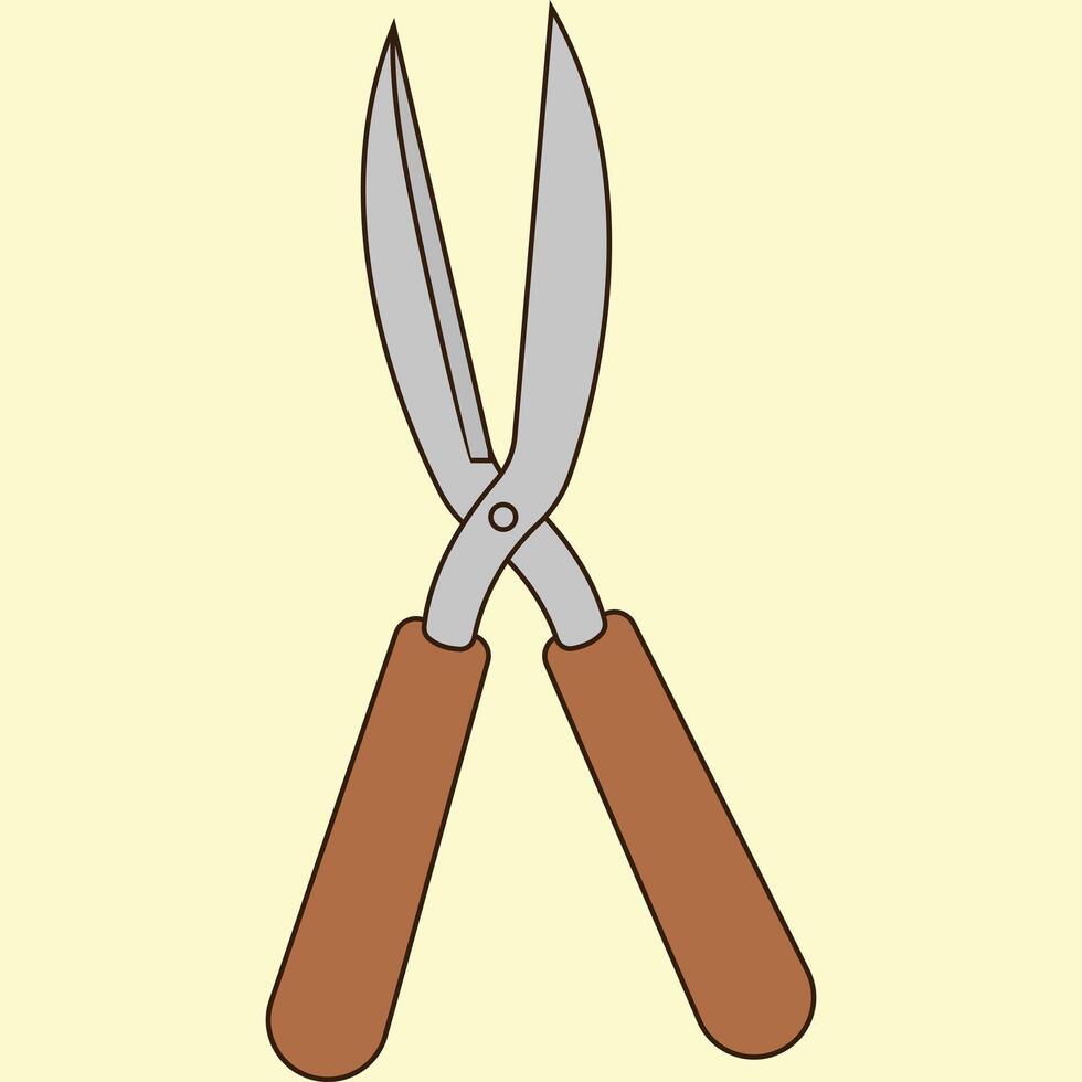 pruning shears gardening tool icon illustration graphic design vector