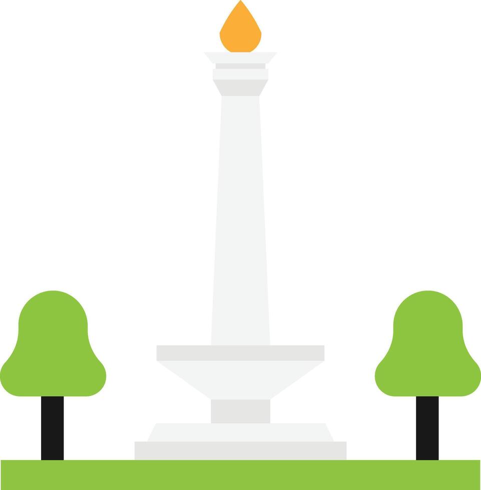 Monas Statue Building vector