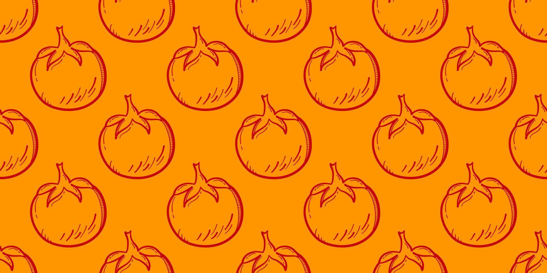 vintage tomato pattern Background. tomato doodle pattern background. seamless pattern tomato. vector