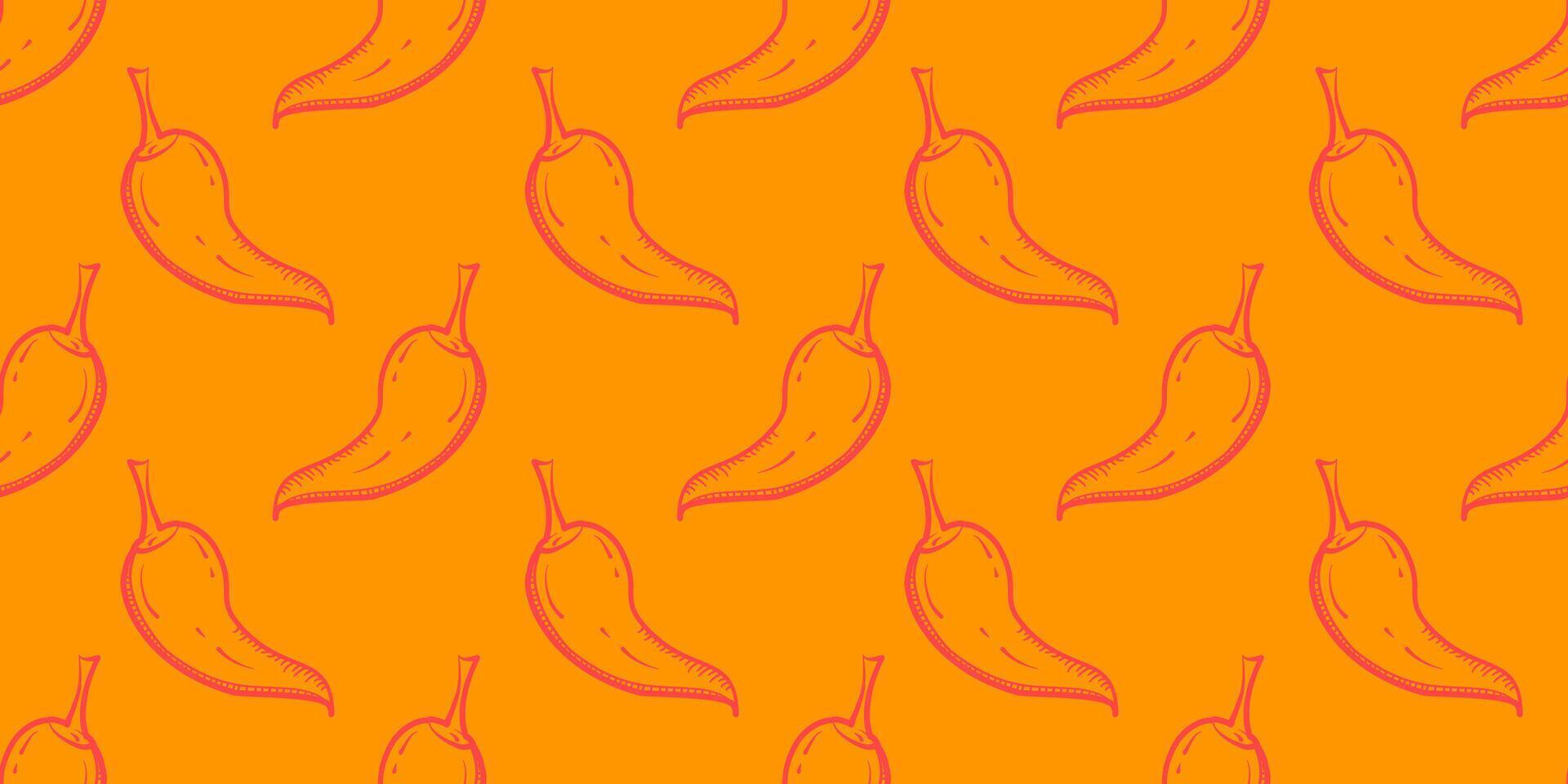 chili pattern Background. vintage chili background. pepper pattern background. chili doodle pattern background. hot chili pattern. vector