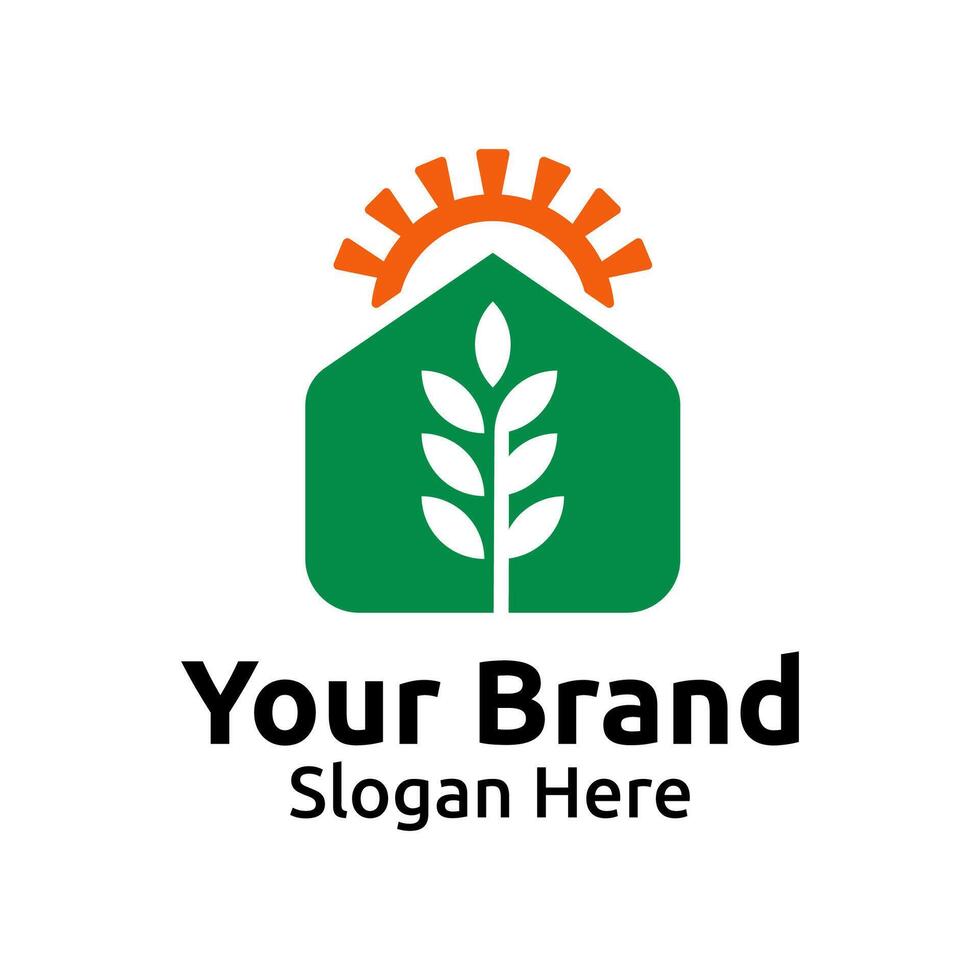 Professional Agriculture Logo for Green Farming and Environmental Branding vector