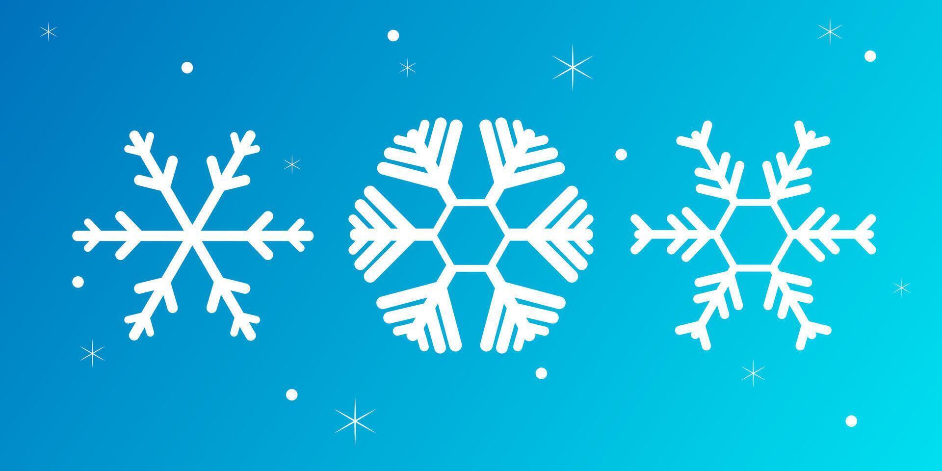 snow flakes greeting card background llustration. vector