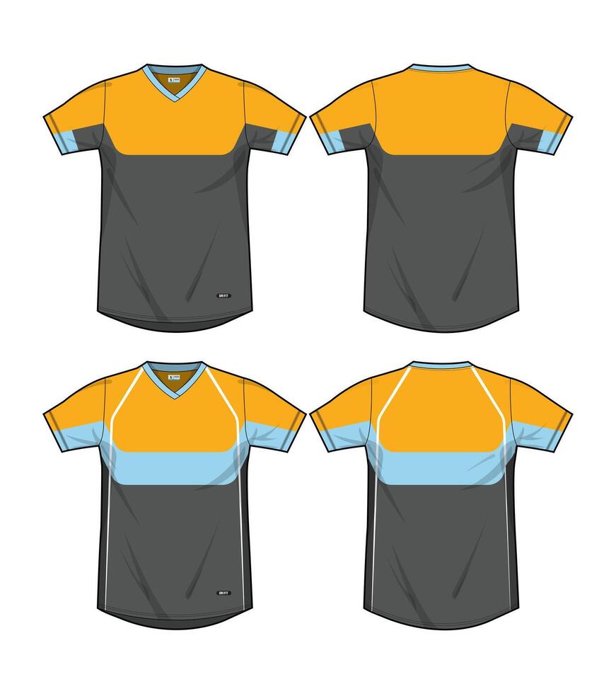 Dri fit Jersey Template sports uniform vector