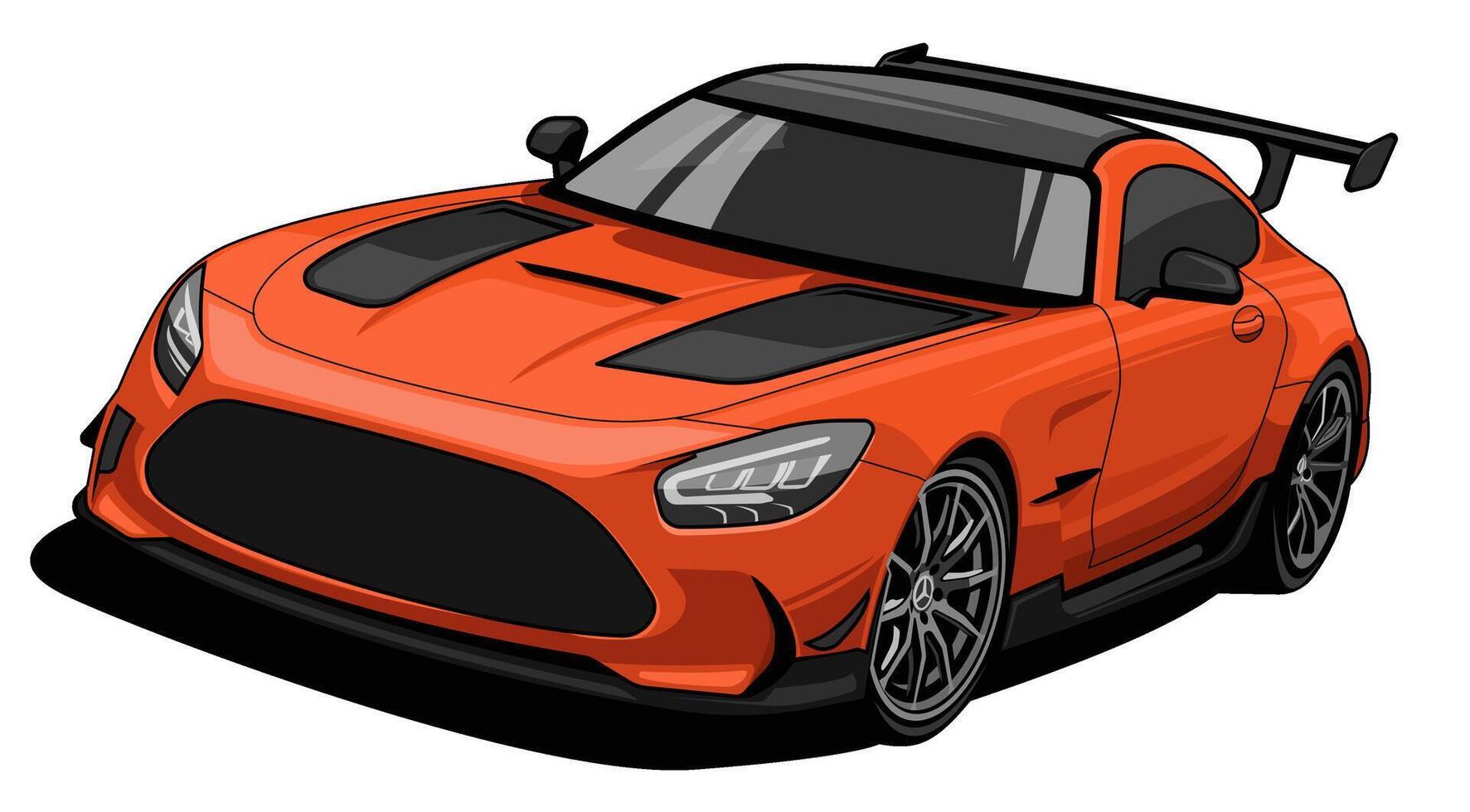 luxury sport car vehicle illustration vector