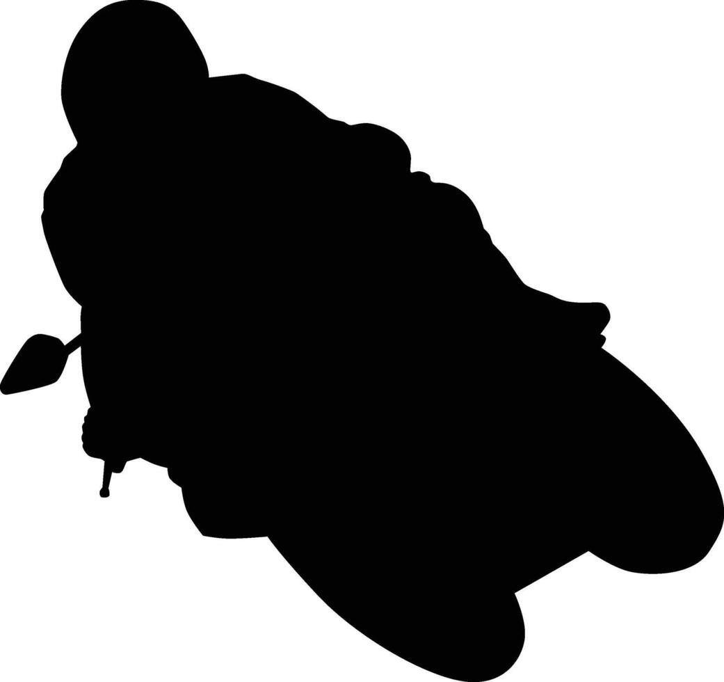 silhouette of riding bike vector