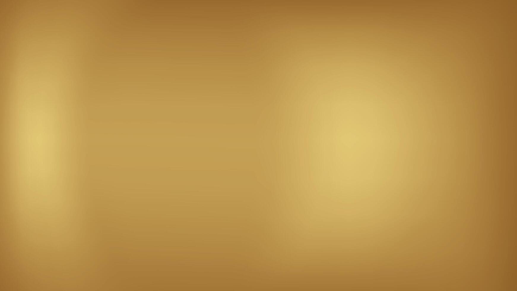Gold abstract blurred gradient background, glowing light pattern. illustration. vector