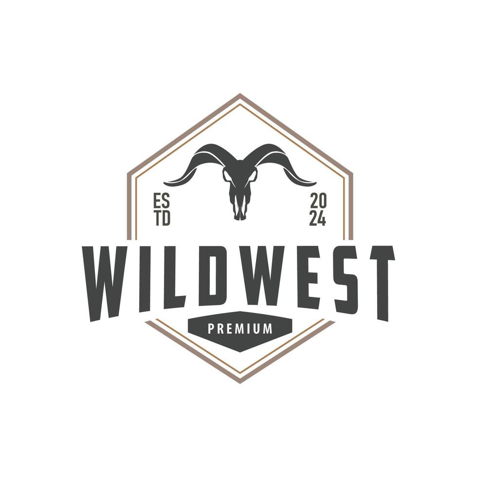LongHorn Logo Design Illustration vector