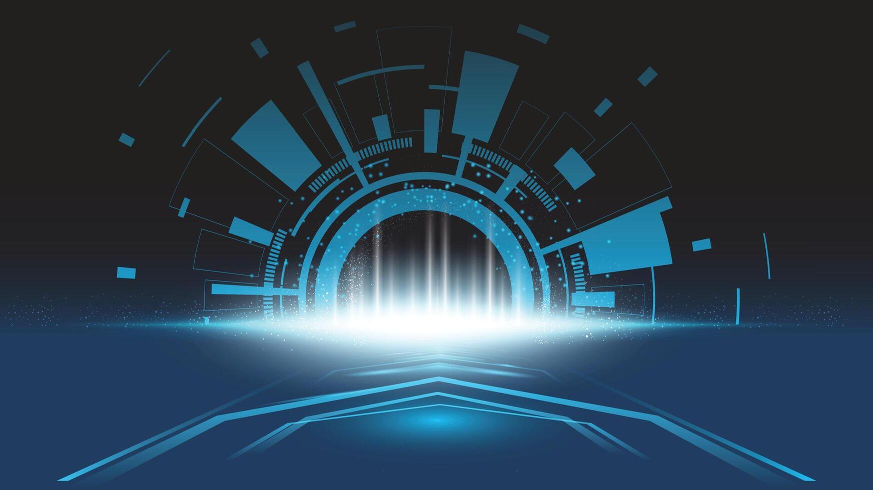 Abstract technology background Hi-tech communication concept, technology, digital vector
