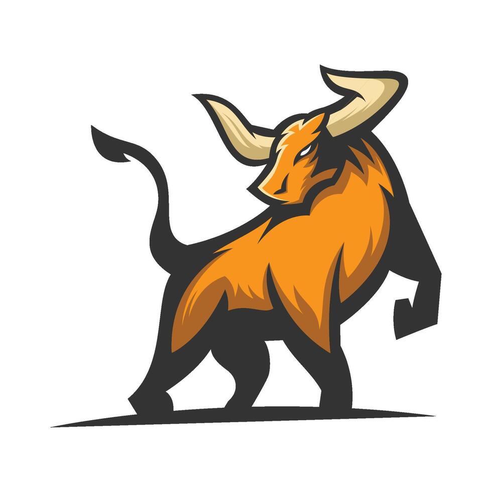 Bull Mascot Logo vector