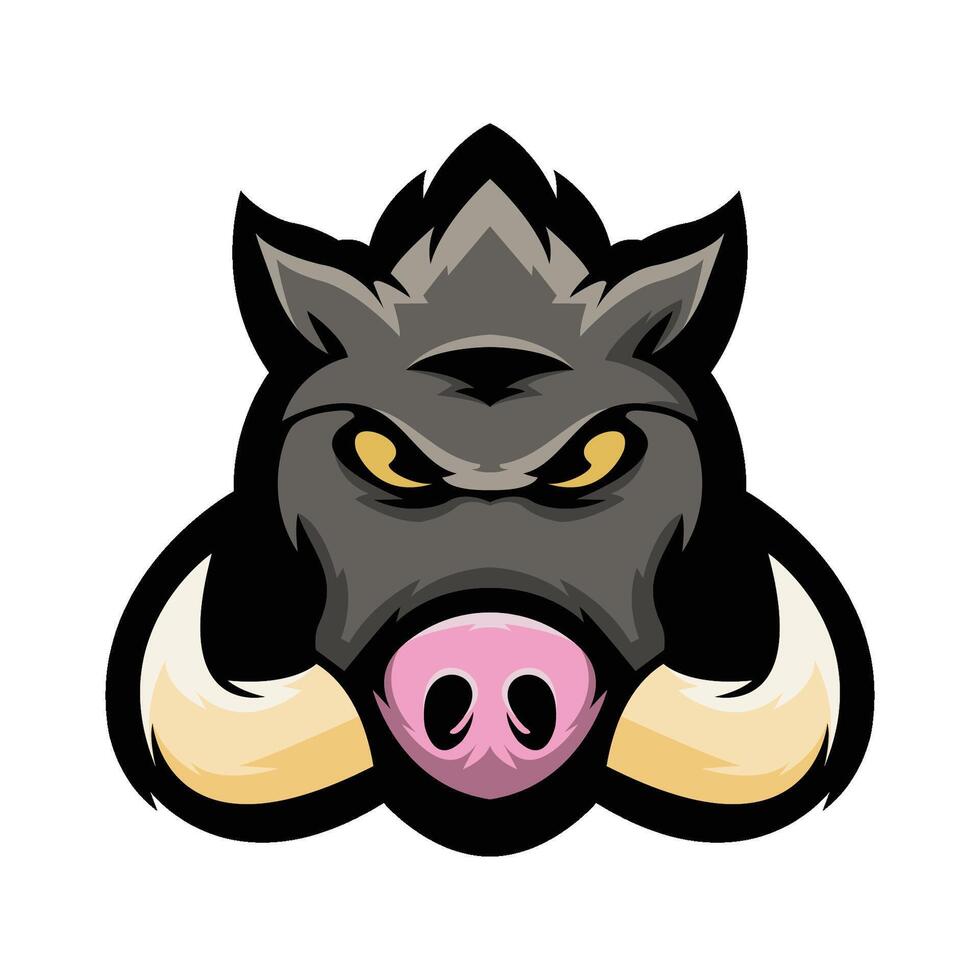 Wild Boar Mascot Logo vector