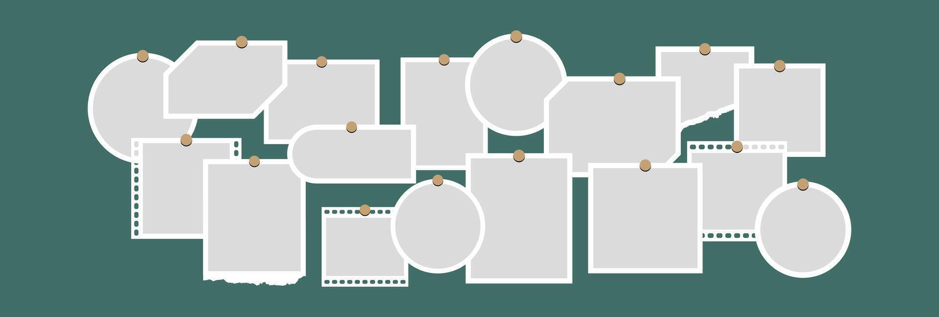 Creative Pictures or photos frame collage vector