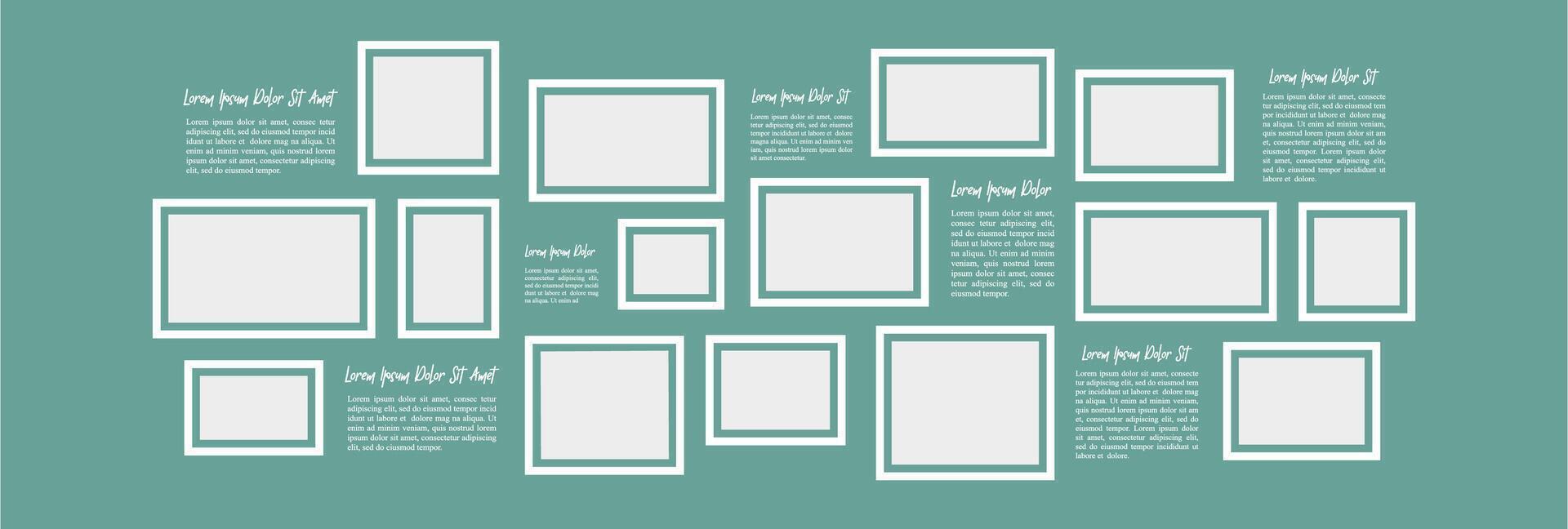 Board Collage photo effect vector
