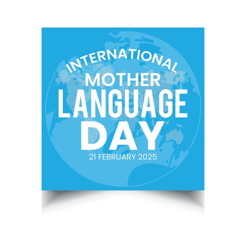 Language Equality Social Media Post Design vector