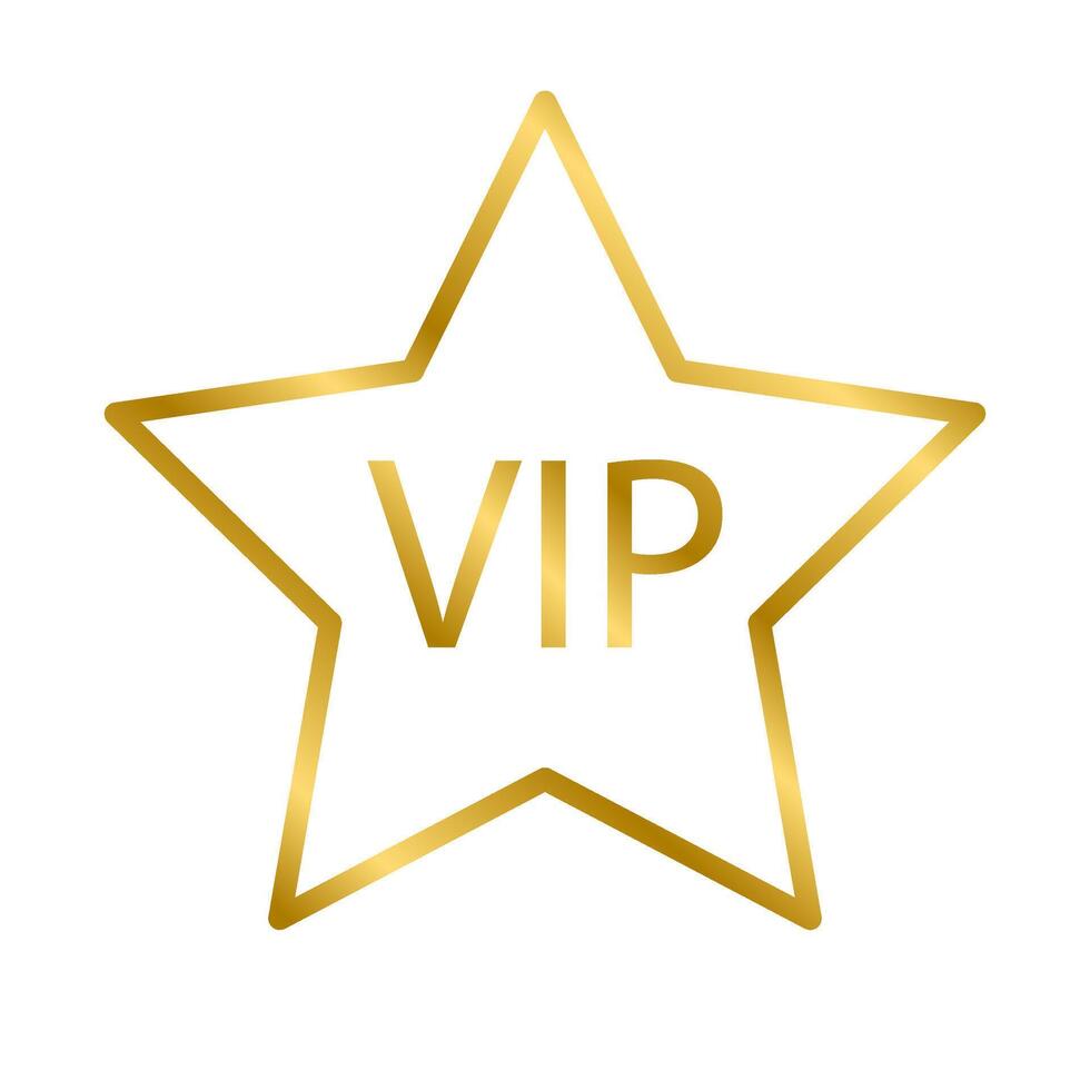 VIP icon for graphic design, logo, website, social media, mobile app, UI vector